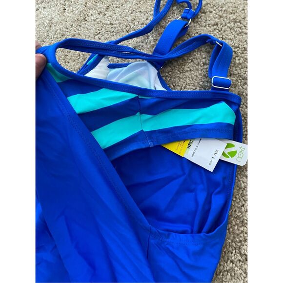 NEXT BY ATHENA BARRE TO BEACH DOUBLE UP TANKINI SWIM TOP, Size 34 B/C, MSRP $78 - Picture 5 of 9